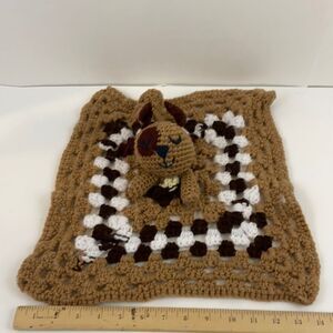 Handmade‎ granny square blanket doggie 14”